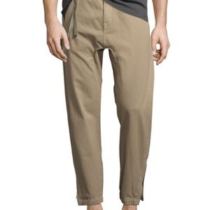 NWT HELMUT LANG SATEEN CURVED LEG TRACK PANTS